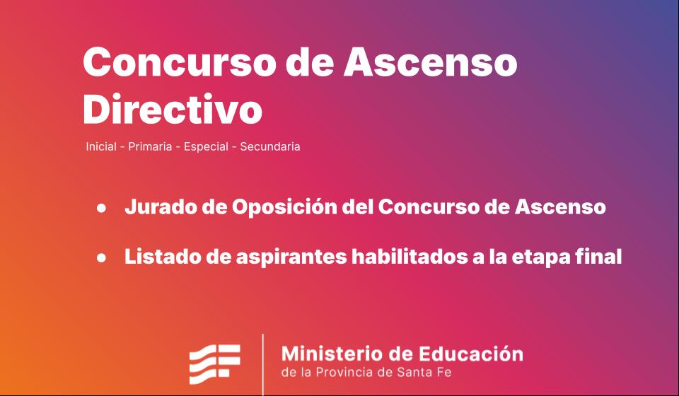 Concurso Ascenso Cargos Directivos  RM 1202/2023 – Jurado de Oposición